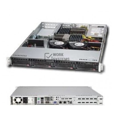 Supermicro 1U RM BLACK 600W UIO SC813T [CSE-813T-600UB]