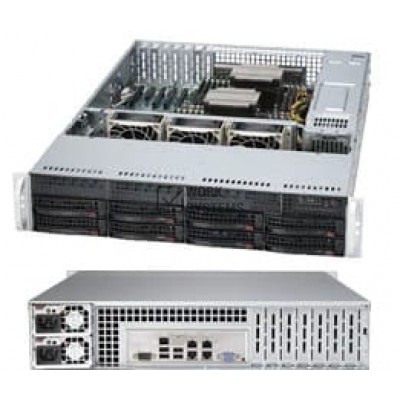 Supermicro 2U RM BB BLACK XEON-DP 1600MHZ 8BAY 740W RPS W/3YR PRT/LABOR/CROSS [SYS-6027R-TRF-EW2]