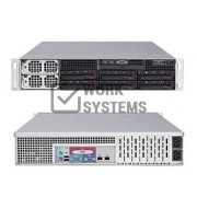 Supermicro BBNS 2U Quad 7300/7200-192GB 6x SAS 1200W R Black [SYS-8025C-3RB]