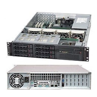 Supermicro Black 2U SC822 SATA with 400W PWS [CSE-822T-400LPB]