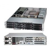 Supermicro Case 2U 12x3.5inch Hot Swap SAS/SATA 80PLUS Platinum 920W RPS EATX Black[CSE-826BA-R920W