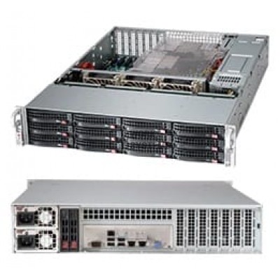 Supermicro Case 2U 12x3.5inch Hotswap Dual SAS/SATA 920W Redundant Power Supply [CSE-826BE26-R920LP