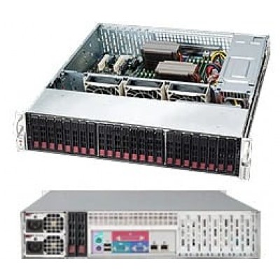 Supermicro SuperChassis SC216BE26-R1K28LPB System Cabinet - Rack-mountable - Bl[CSE-216BE26-R1K28LP