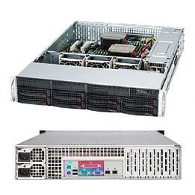 Supermicro 2U Chassis for E-ATX and ATX, Up to 8 x 3.5SAS or Enterprise-SATA Hot-S[CSE-825TQ-R740LP
