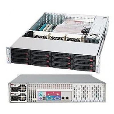 Supermicro 826E16-R500LPB 2U 12BAY 3.5IN 500W REDUNDANT POWER SUPPLY SAS/SATA 6GB[CSE-826E16-R500LP