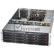 Supermicro SC836BHE26-R1K28B 3U 16BAY BLACK 1280W RPS CHASSIS [CSE-836BHE26-R1K28B]