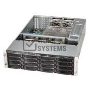 Supermicro 836E16-R500B 3U 16BAY 3.5IN 500W REDUNDANT POWER SUPPLY SAS 6GB/S EXP 7S[CSE-836E16-R500