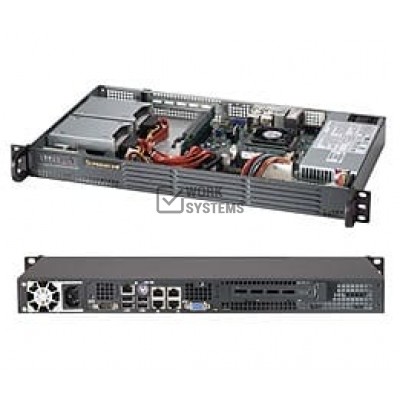 Supermicro Cse-504-203B Mini 1U 9.8 Depth 200W 80+ 1X3.5 inch [CSE-504-203B]