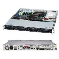 Supermicro SuperChassis SC813MFTQ-520CB System Cabinet - Rack-mountable - Black - [CSE-813MFTQ-520C