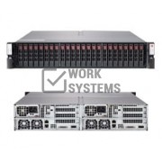 Supermicro HA Storage Server, 2U 927 24 Hard Disk Drive with 2X1200W PSU [SSG-2026T-DE2R24L]