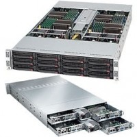 Supermicro SuperChassis SC827T-R1200B Rackmount Enclosure - 2U - Rack-mountable - 12[CSE-827T-R1200