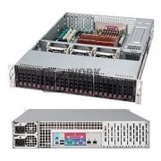 Supermicro SC216E1-R900LPB Chassis - 2U - Rack-mountable - 24 Bays - 900W - Black[[CSE-216E1-R900LP