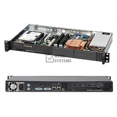 Supermicro SC502-200B Chassis - Rack-mountable - Black [CSE-502-200B]