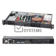 Supermicro SC510T-200B Chassis - 1U - Rack-mountable - 2 Bays - 200W - Black [CSE-510T-200B]