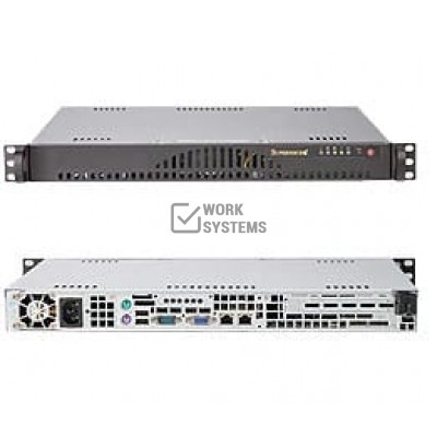 Supermicro SC512L Chassis - Rack-mountable - Black [CSE-512LB]