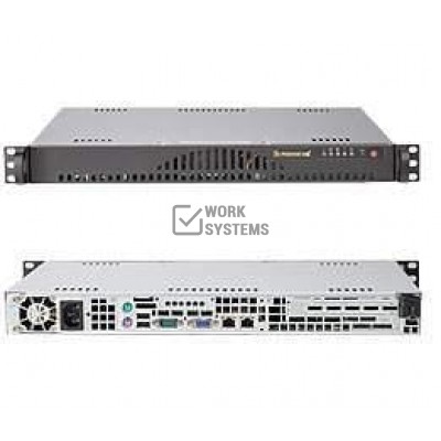 Supermicro SC512L ATX Black Mini 1U RM Chassis 200W ATX12V 0 [CSE-512L-200B]