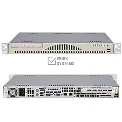 Supermicro SC512LF-260B Chassis - Rack-mountable - Black [CSE-512LF-260B]