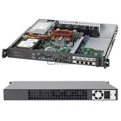 Supermicro SC515-280UB Chassis - Rack-mountable - Black [CSE-515-280UB]