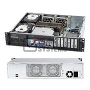 Supermicro SC512L-260B-LCD Chassis - Rack-mountable - Black [CSE-512L-260B-LCD]
