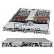 Supermicro SC808T-980B Chassis - 1U - Rack-mountable - 2 Bays - 980W - Black [CSE-808T-980B]