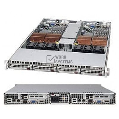 Supermicro SC808T-980B Chassis - 1U - Rack-mountable - 2 Bays - 980W - Black [CSE-808T-980B]