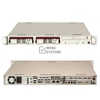 Supermicro SC811T-410B Chassis - Rack-mountable - Black [CSE-811T-410B]