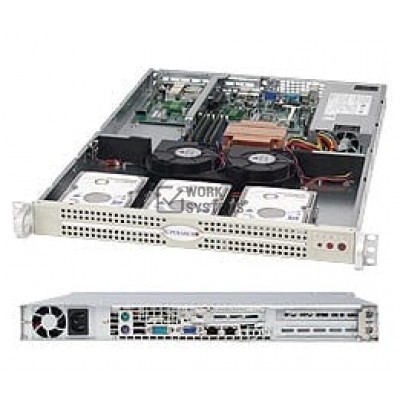 Supermicro SC812L-280UB Chassis - Rack-mountable - Black [CSE-812L-280UB]