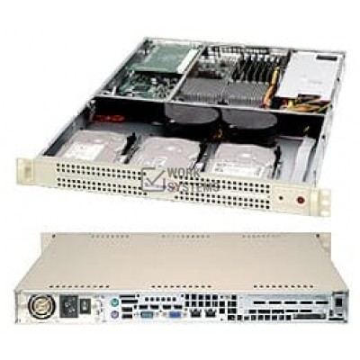 Supermicro SC812L-520CB Chassis - Rack-mountable - Black [CSE-812L-520CB]