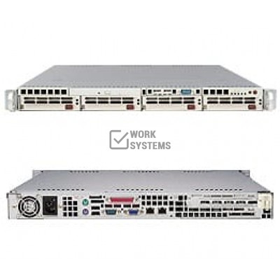 Supermicro SC813MS-420C Chassis - Rack-mountable - Black [CSE-813MS-420CB]