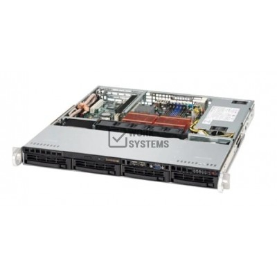 Supermicro SC813MT-410C Chassis - Rack-mountable - Black [CSE-813MT-410CB]