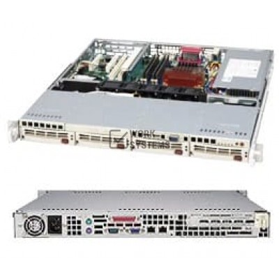 Supermicro 813MTQ-280CB Chassis - Rack-mountable - Black [CSE-813MTQ-280CB]