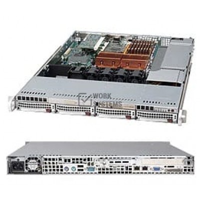 Supermicro 815TQ-560B Chassis - Rack-mountable - Black [CSE-815TQ-560B]
