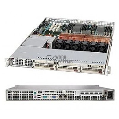 Supermicro SC818TQ+-1000B Chassis - Rack-mountable - Black [CSE-818TQ-1000B]