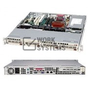 Supermicro SuperChassis SC813MS-520CB System Cabinet - Rack-mountable - Black - 1U -[CSE-813MS-520C