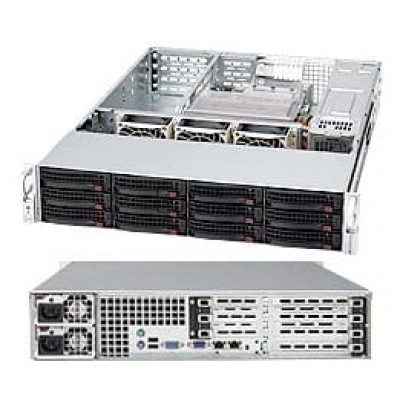 Supermicro SC826TQ-R800UB Chassis - Rack-mountable - Black [CSE-826TQ-R800UB]