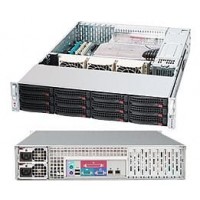 Supermicro SuperChassis 826A-R1200LPB Rackmount Enclosure - 2U - Rack-mountable - [CSE-826A-R1200LP
