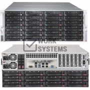 Supermicro SC847 System Cabinet - Rack-mountable - Black - 4U - 1.28 kW [CSE-847A-R1K28LPB]