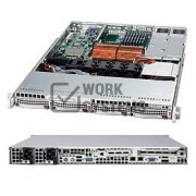 Supermicro SC815S-R650B Chassis - 1U - Rack-mountable - 6 Bays - 650W - Black [CSE-815S-R650B]