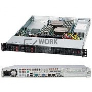 Supermicro SuperChassis 111LT-360UB System Cabinet - Rack-mountable - Black -1U [CSE-111LT-360UB]