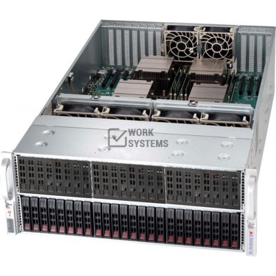 Supermicro SuperChassis 418E16-R1K62B - Rack-mountable - Black - 4U - 25 x Bay - 6[CSE-418E16-R1K62
