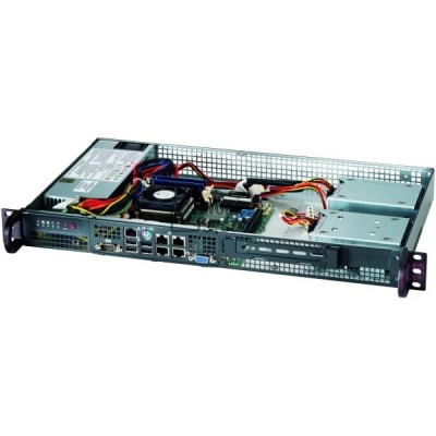 Supermicro SuperChassis 505-203B (Black) - Rack-mountable - Black - 1U - 1 x Bay - 1 x [CSE-505-203