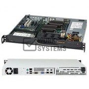 Supermicro SuperChassis 512F-600LB System Cabinet - Rack-mountable - Black - 1U - 1 x[CSE-512F-600L