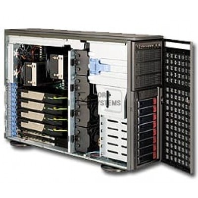Supermicro SuperChassis 747TQ-R1620B System Cabinet - Rack-mountable, Tower - Dark [CSE-747TQ-R1620