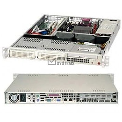 Supermicro SC811i-350 Chassis - Rack-mountable - Black [CSE-811I-350B]