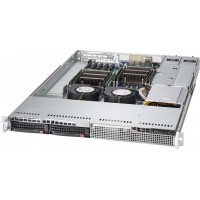 Supermicro SuperChassis 813LT-R500CB - Rack-mountable - Black - 1U - 2 x Bay - 2 x [CSE-813LT-R500C