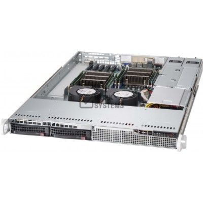 Supermicro SuperChassis 813LT-R500CB - Rack-mountable - Black - 1U - 2 x Bay - 2 x [CSE-813LT-R500C