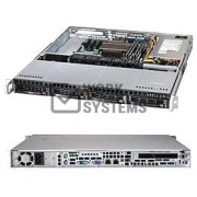 Supermicro SuperChassis 813MT-350CB (Black) - Rack-mountable - Black - 1U - 5 x Bay [CSE-813MT-350C