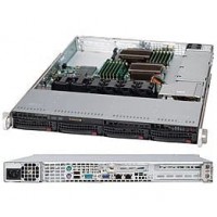 Supermicro SuperChassis SC815TQ-600UB System Cabinet - Rack-mountable - Black - 1U -[CSE-815TQ-600U