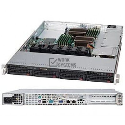 Supermicro SuperChassis 815TQ-563UB Rackmount Enclosure - Rack-mountable - Black - 1[CSE-815TQ-563U