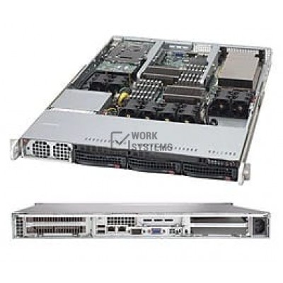 Supermicro SuperChassis 818G-1400B Rackmount Enclosure - Rack-mountable - Black -1U[CSE-818G-1400B]